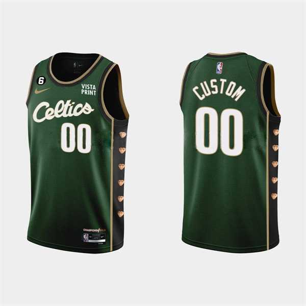Men%27s Boston Celtics Active Player Custom Green 2022-23 City Edition Stitched Basketball Jersey->customized nba jersey->Custom Jersey